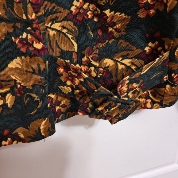 Vintage 80s Cotton Jacket with padded shoulders - Picture 9 of 9